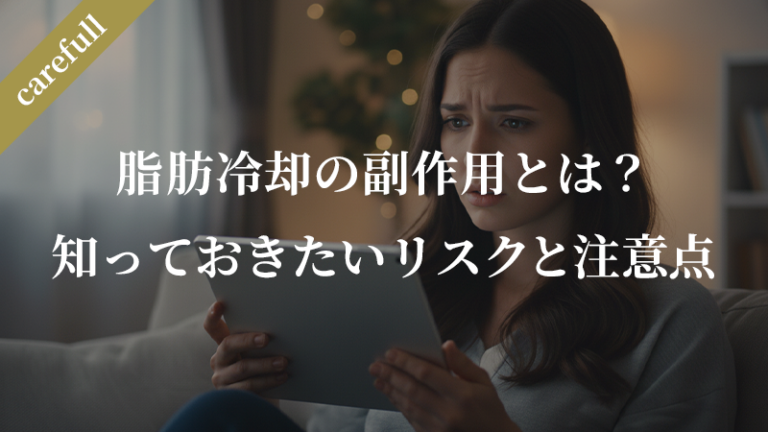 脂肪冷却の副作用とは？施術前に知っておきたいリスクと注意点を徹底解説