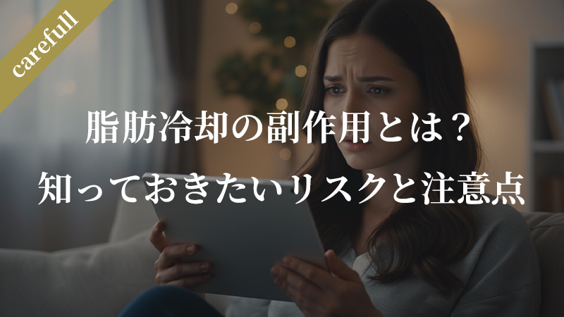 脂肪冷却の副作用とは？施術前に知っておきたいリスクと注意点を徹底解説