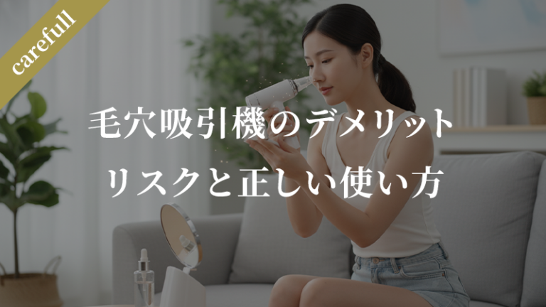 毛穴吸引器のデメリット【肌荒れ、赤み、乾燥などのリスクと正しい使い方】