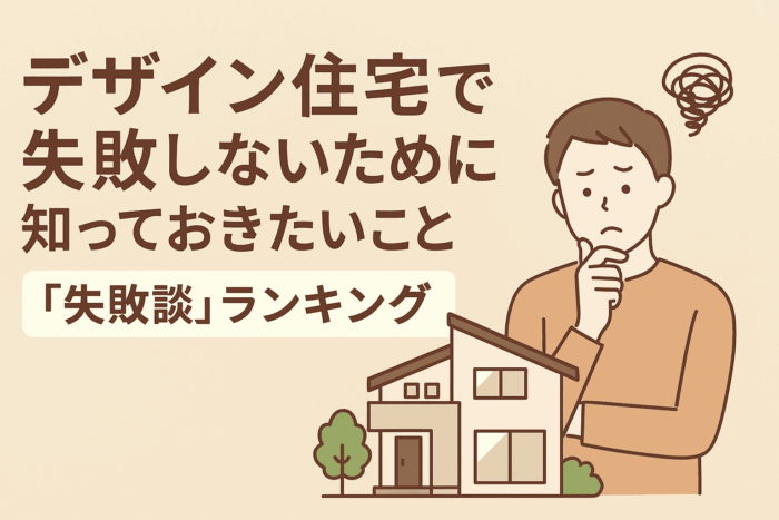 デザイン住宅ので失敗しないために知っておきたいこと&「失敗談」ランキング
