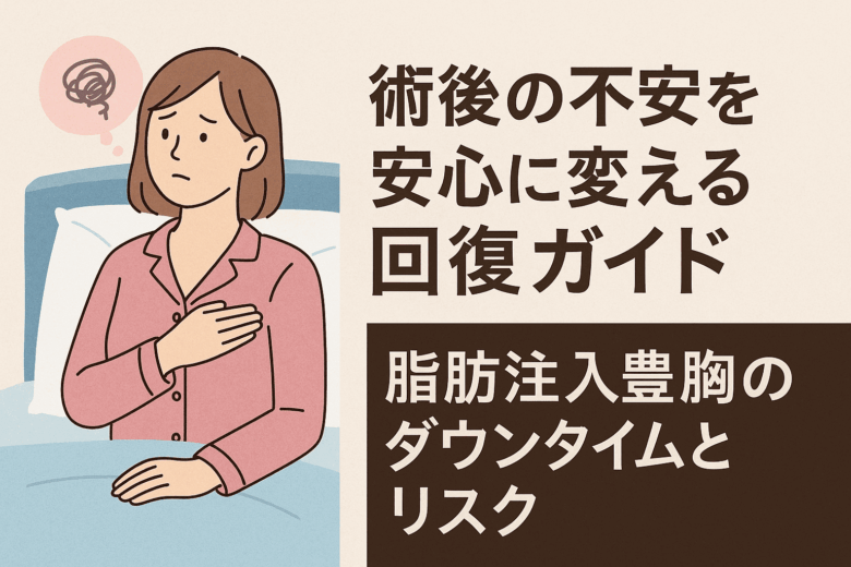 術後の不安を安心に変える回復ガイド｜脂肪注入豊胸のダウンタイムとリスク