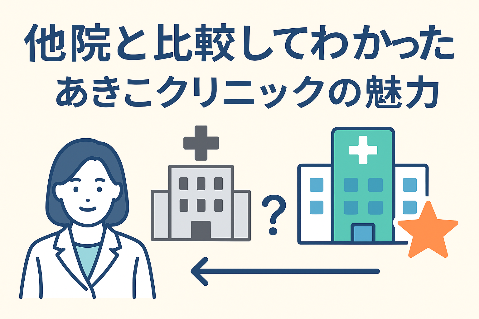 他院と比較してわかったあきこクリニックの魅力