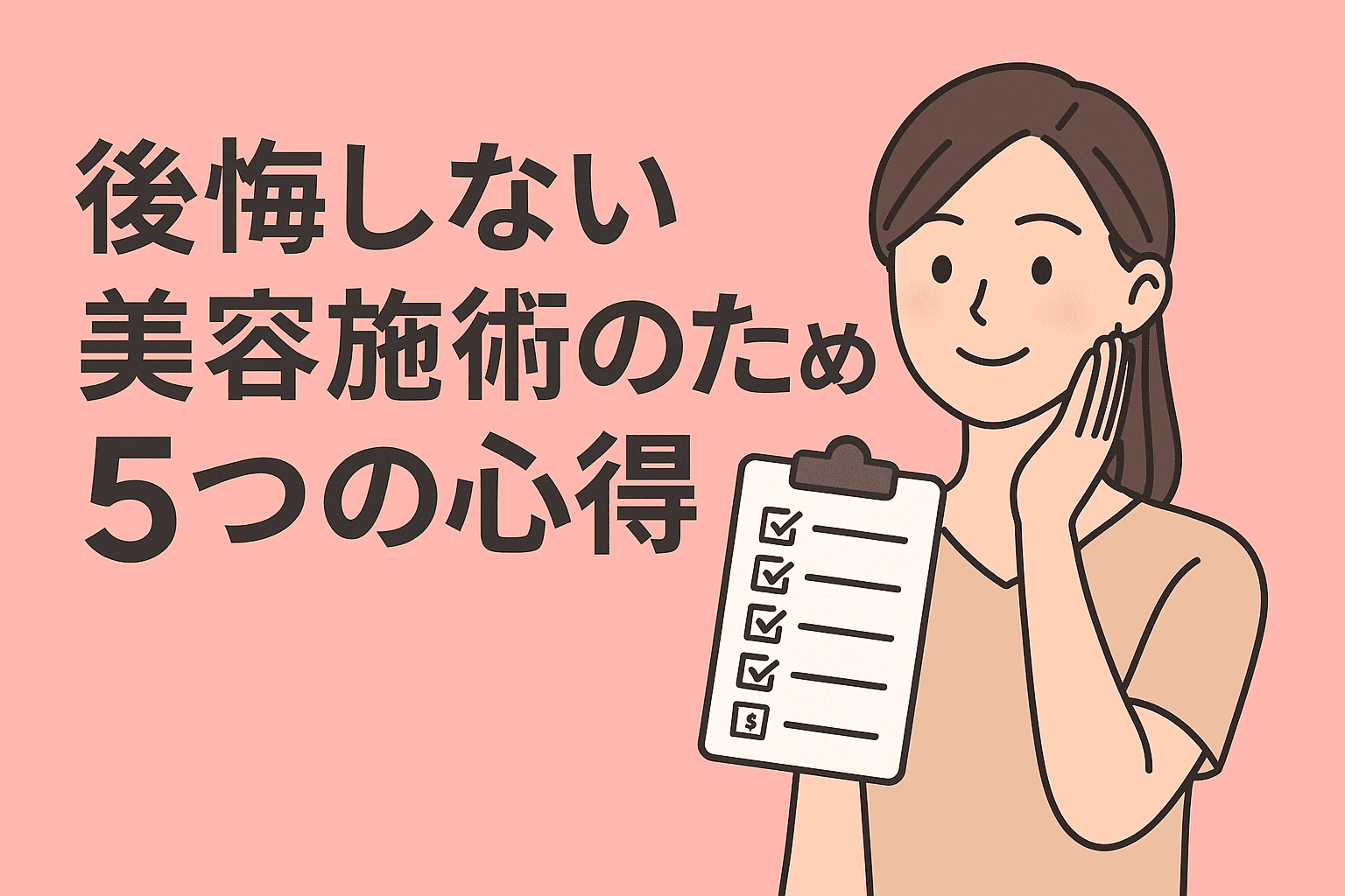 後悔しない美容施術のための5つの心得