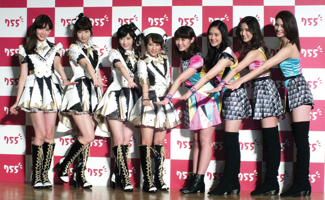 Akb48とe Girlsでアプリ新cm会見でエールを交換 Tokyo Headline