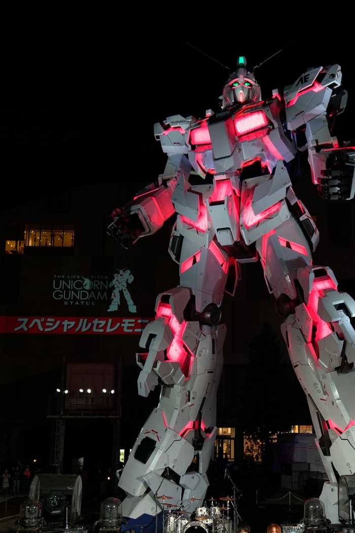 実物大ユニコーンガンダム立像が公開開始 演出もスゴイ 9月25日 月 の東京イベント Tokyo Headline