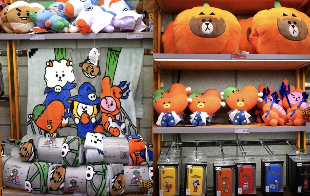 Front Line In 韓国 Btsコラボのbt２１グッズも豊富 明洞のlineフレンズフラッグシップストア Tokyo Headline